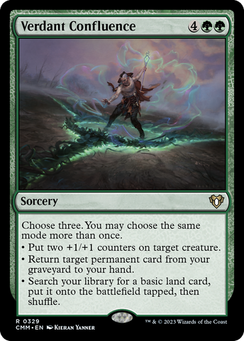 Verdant Confluence (CMM-329)  Foil - Commander Masters