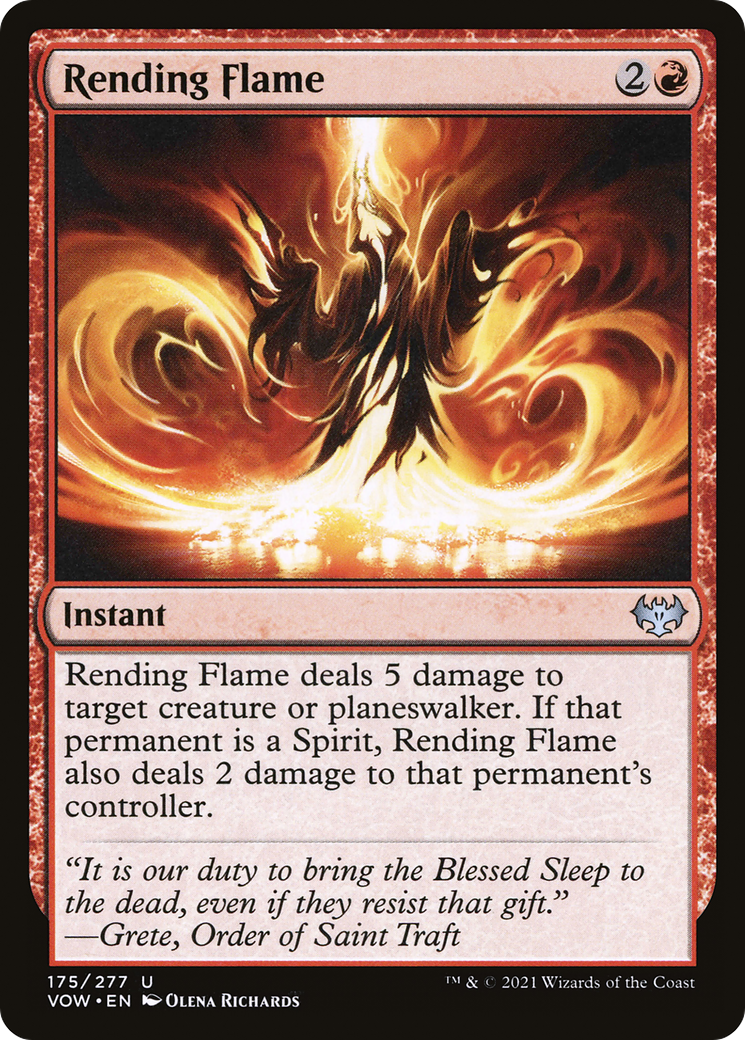 Rending Flame (VOW-175)  - Innistrad: Crimson Vow