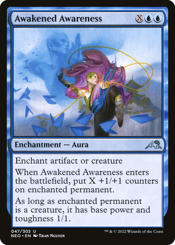 Awakened Awareness (NEO-047)  - Kamigawa: Neon Dynasty