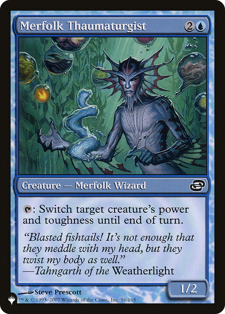 Merfolk Thaumaturgist (LIST-PLC-56)  - The List: (colorshifted)