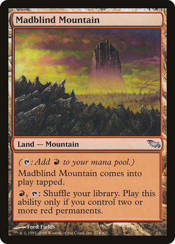 Madblind Mountain (SHM-274)  Foil - Shadowmoor
