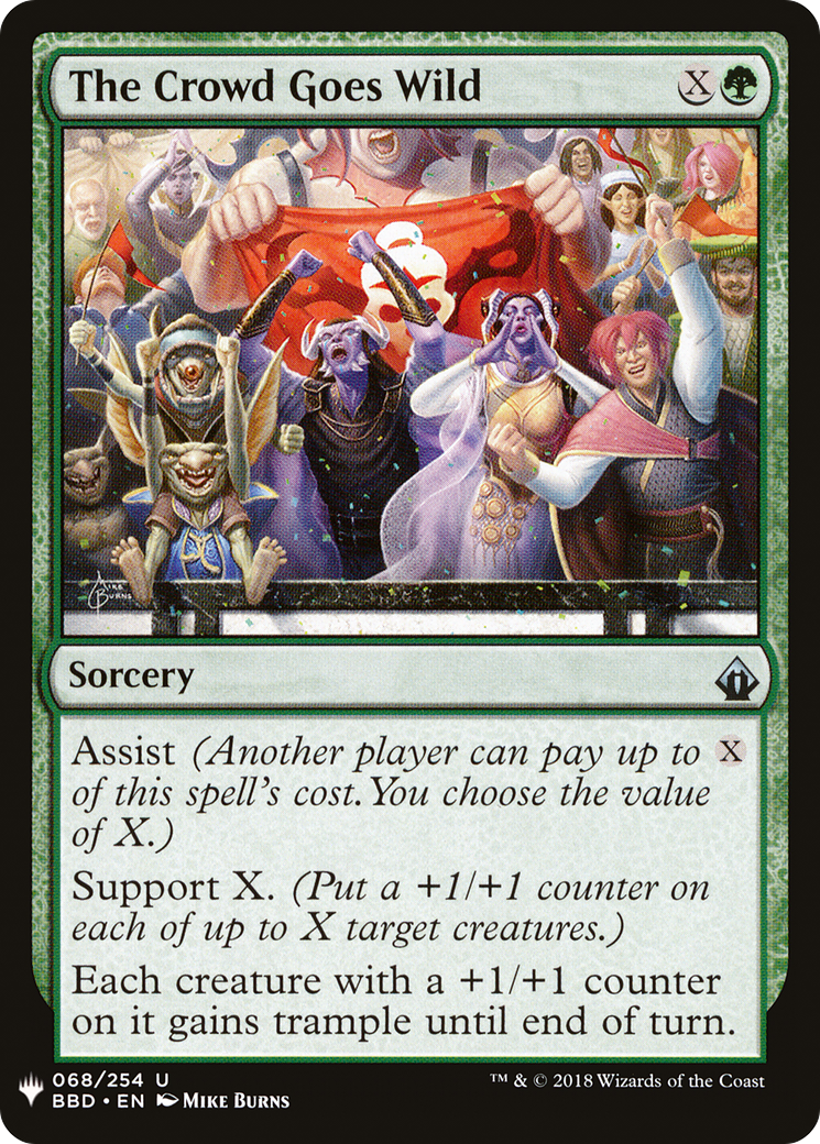 The Crowd Goes Wild (LIST-BBD-68)  - The List