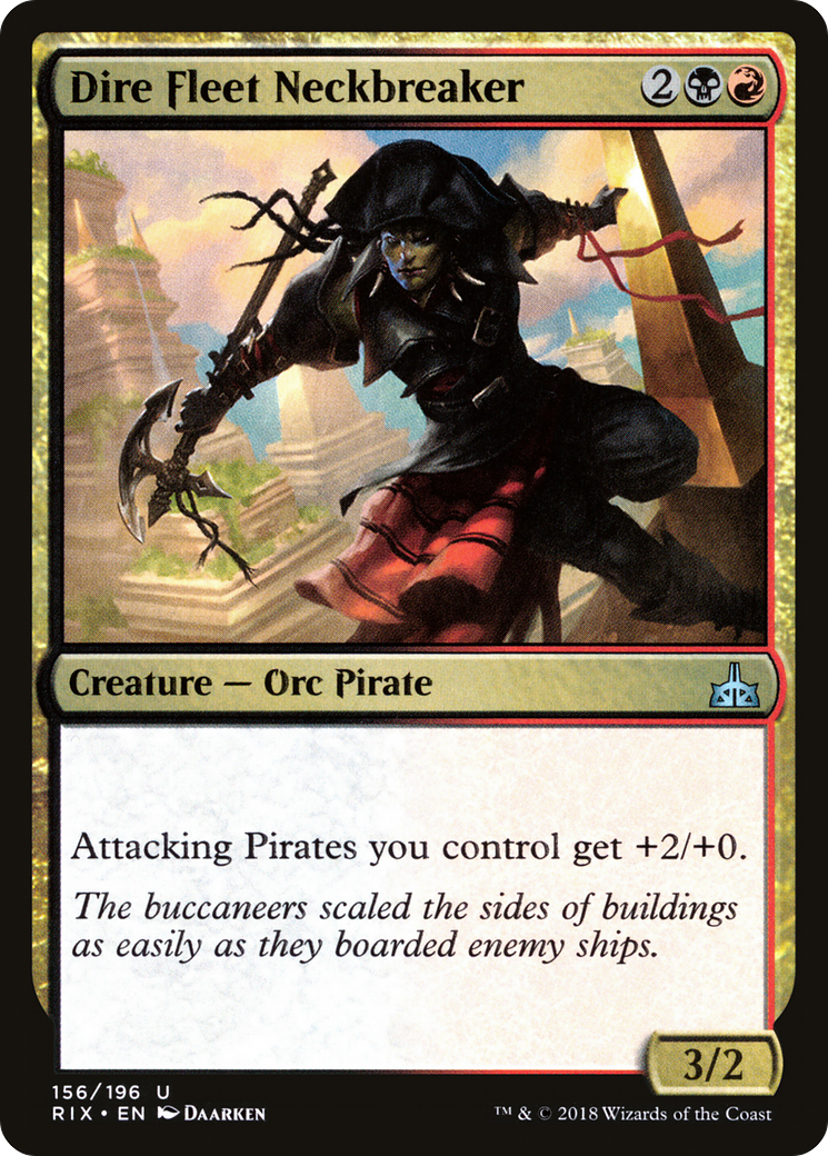 Dire Fleet Neckbreaker (RIX-156)  Foil - Rivals of Ixalan