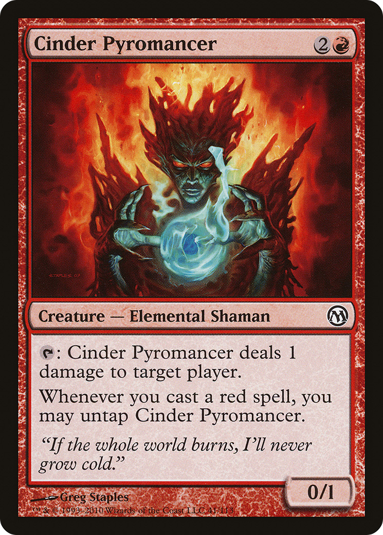 Cinder Pyromancer (DPA-041)  - Duels of the Planeswalkers