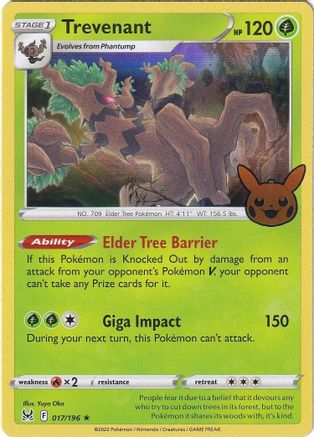Trevenant 017 - Holofoil Trick or Trade BOOster Bundle 2023
