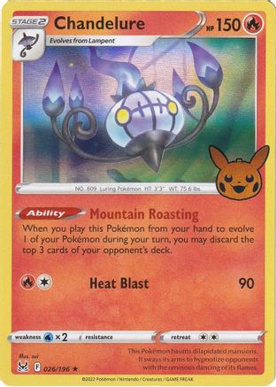 Chandelure 026 - Holofoil Trick or Trade BOOster Bundle 2023