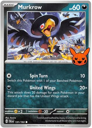Murkrow 131  Trick or Trade BOOster Bundle 2023