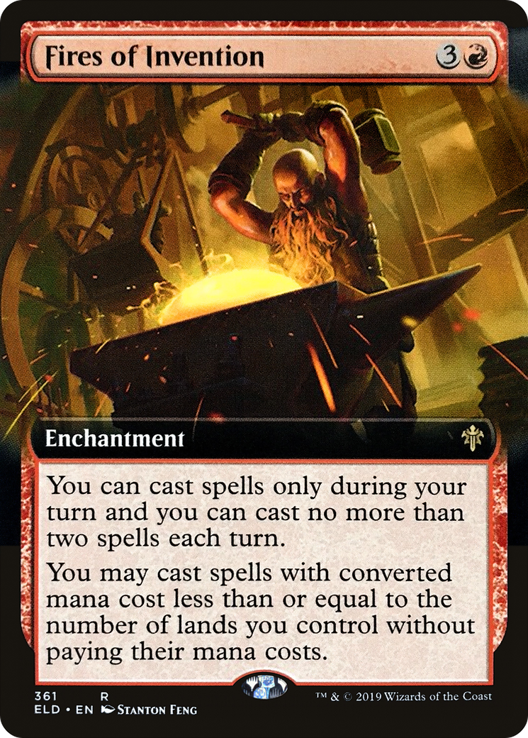 Fires of Invention (Extended Art) (ELD-361)  - Throne of Eldraine: (Extended Art)
