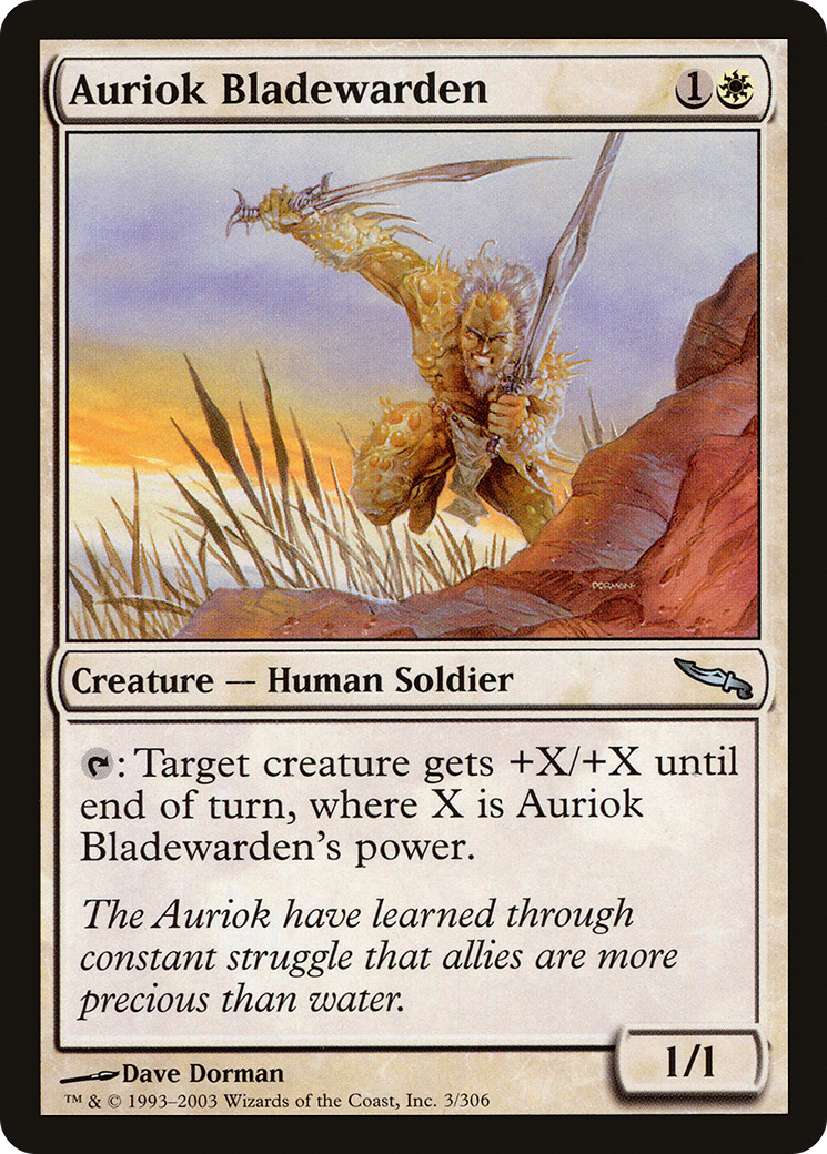 Auriok Bladewarden (MRD-003)  Foil - Mirrodin