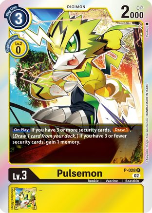 Pulsemon - P-028 (Resurgence Booster Reprint) (P-028) - Resurgence Booster Foil