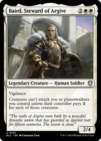 Baird, Steward of Argive (BLC-135)  - Bloomburrow Commander