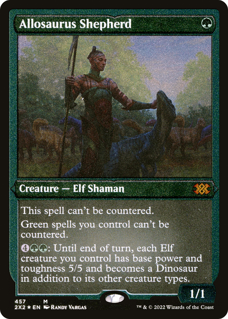 Allosaurus Shepherd (2X2-457) - Double Masters 2022 Foil