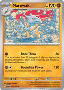 Marowak 105/165  - Reverse Holofoil SV Scarlet & Violet 151 - Rare