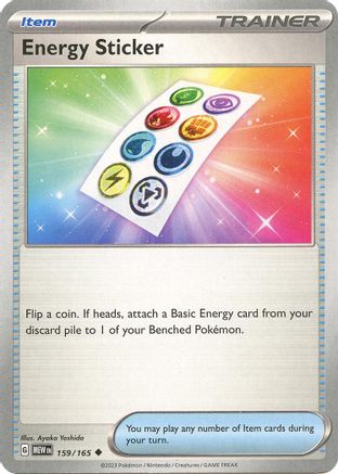 Energy Sticker 159/165  - Reverse Holofoil SV Scarlet & Violet 151 - Uncommon