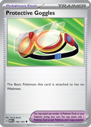 Protective Goggles 164/165  - Reverse Holofoil SV Scarlet & Violet 151 - Uncommon