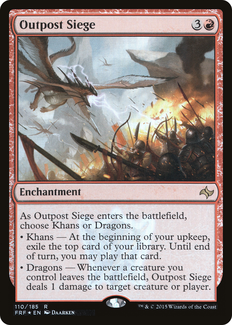 Outpost Siege (FRF-110★)  Foil - Fate Reforged