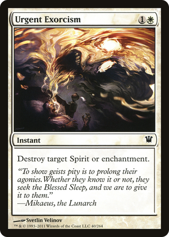 Urgent Exorcism (ISD-040)  Foil - Innistrad