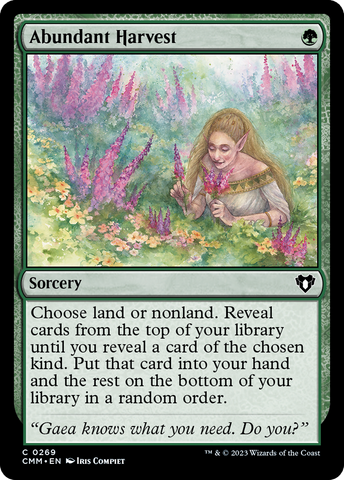 Abundant Harvest (CMM-269)  Foil - Commander Masters