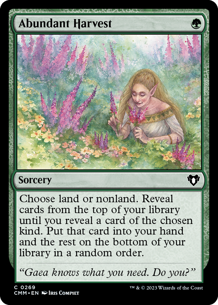 Abundant Harvest (CMM-269)  Foil - Commander Masters