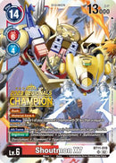 Shoutmon X7 (2023 Regionals Champion) (BT11-019) - Dimensional Phase Foil