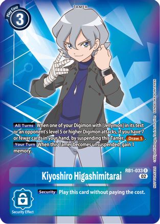 Kiyoshiro Higashimitarai (Resurgence Booster Box Promotion Pack) (RB1-033) - Resurgence Booster Foil
