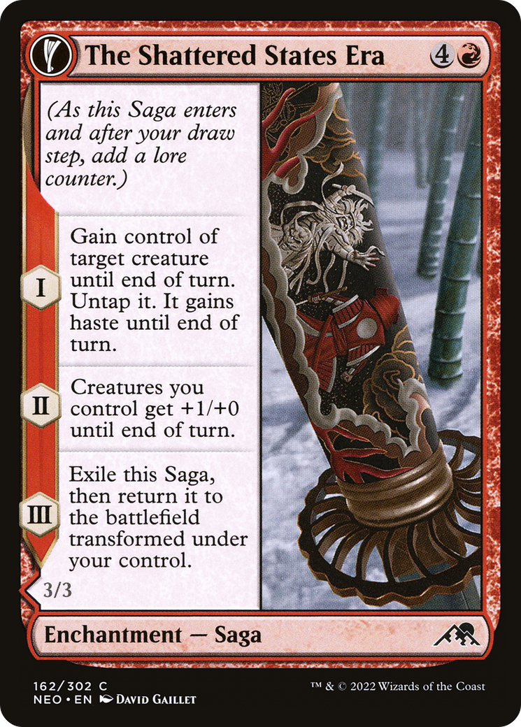 The Shattered States Era (NEO-162)  Foil - Kamigawa: Neon Dynasty: (fandfc, enchantment)
