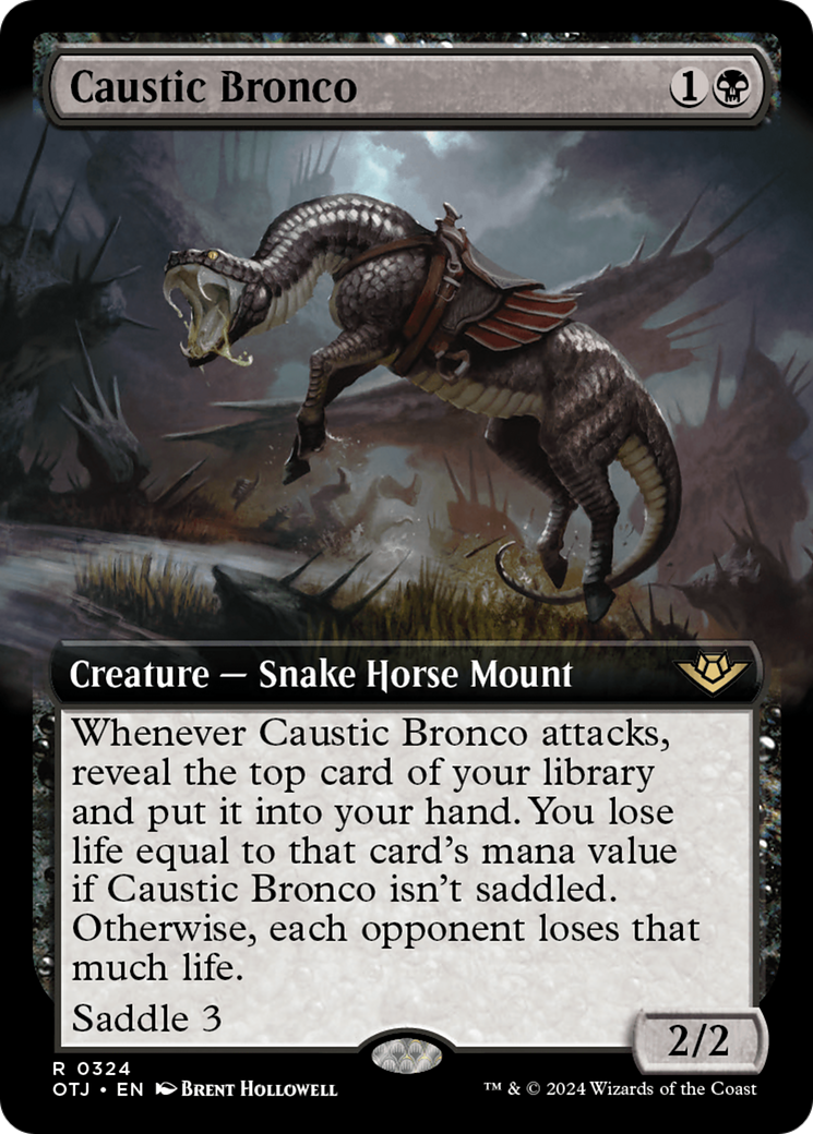 Caustic Bronco (Extended Art) (OTJ-324)  Foil - Outlaws of Thunder Junction: (Extended Art)