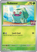 Bulbasaur 001/165  - Reverse Holofoil Miscellaneous Cards & Products - Promo