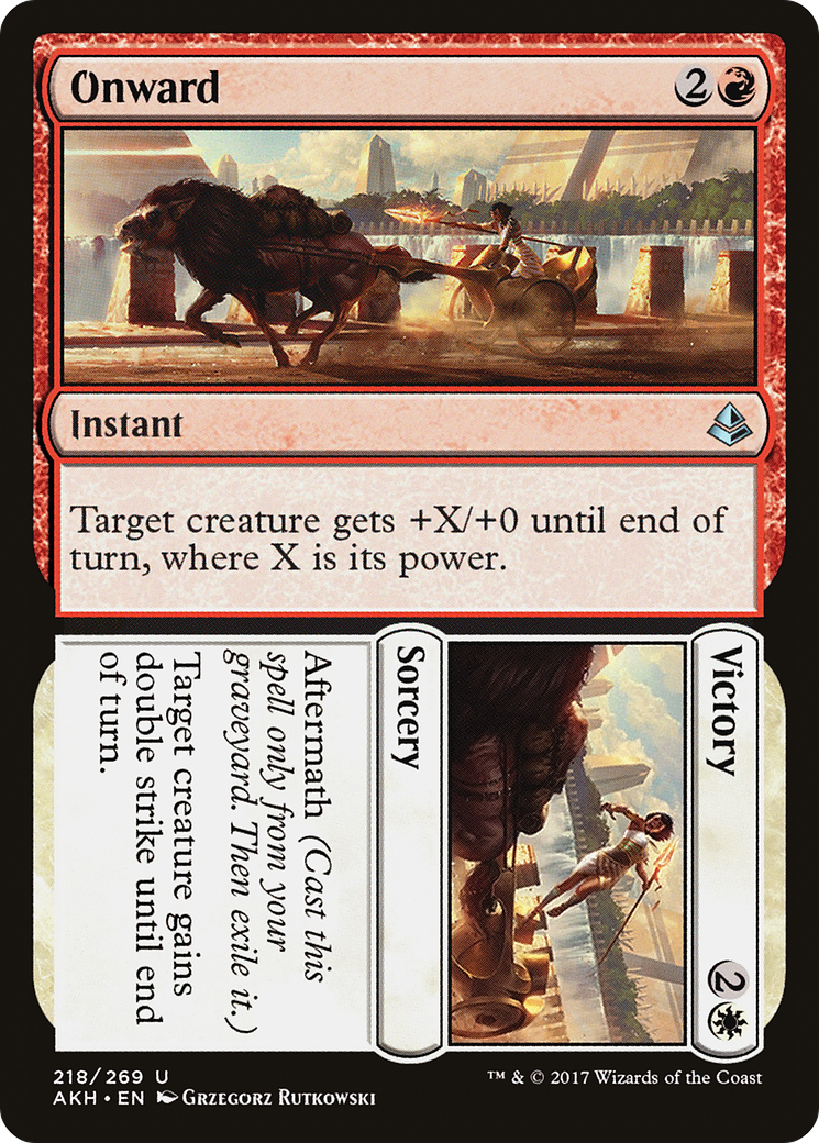 Onward // Victory (AKH-218)  Foil - Amonkhet
