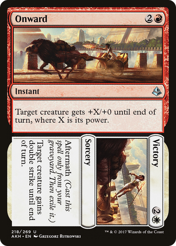 Onward // Victory (AKH-218)  - Amonkhet