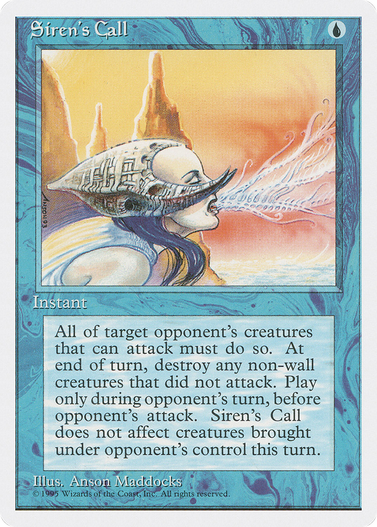 Siren's Call (4ED-)  - Fourth Edition
