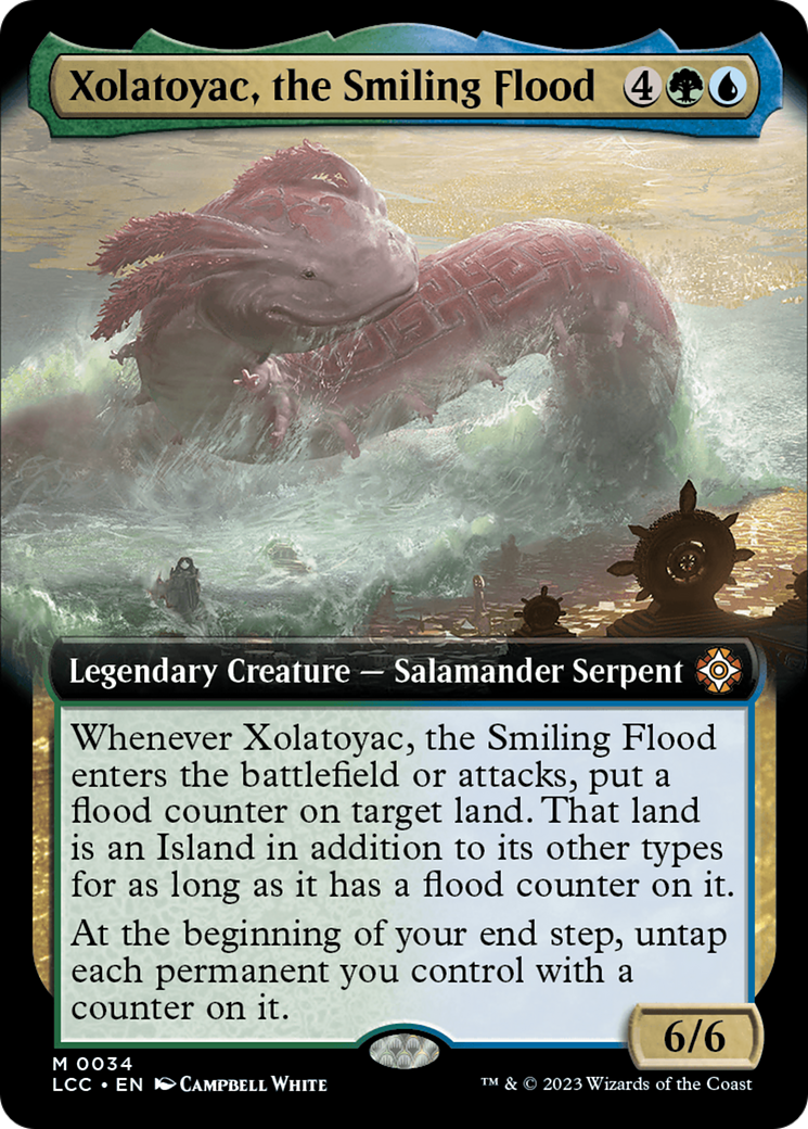 Xolatoyac, the Smiling Flood (Extended Art) (LCC-034)  Foil - The Lost Caverns of Ixalan Commander: (Extended Art)