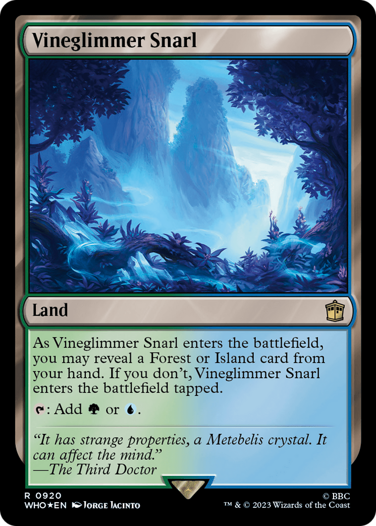 Vineglimmer Snarl (Surge Foil) (WHO-920) - Doctor Who Foil