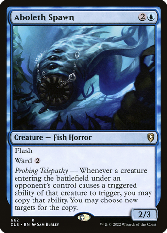 Aboleth Spawn (CLB-662)  - Commander Legends: Battle for Baldur's Gate