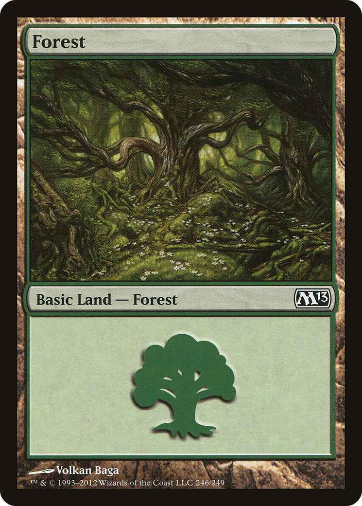 Forest (246) (M13-246)  Foil - Magic 2013