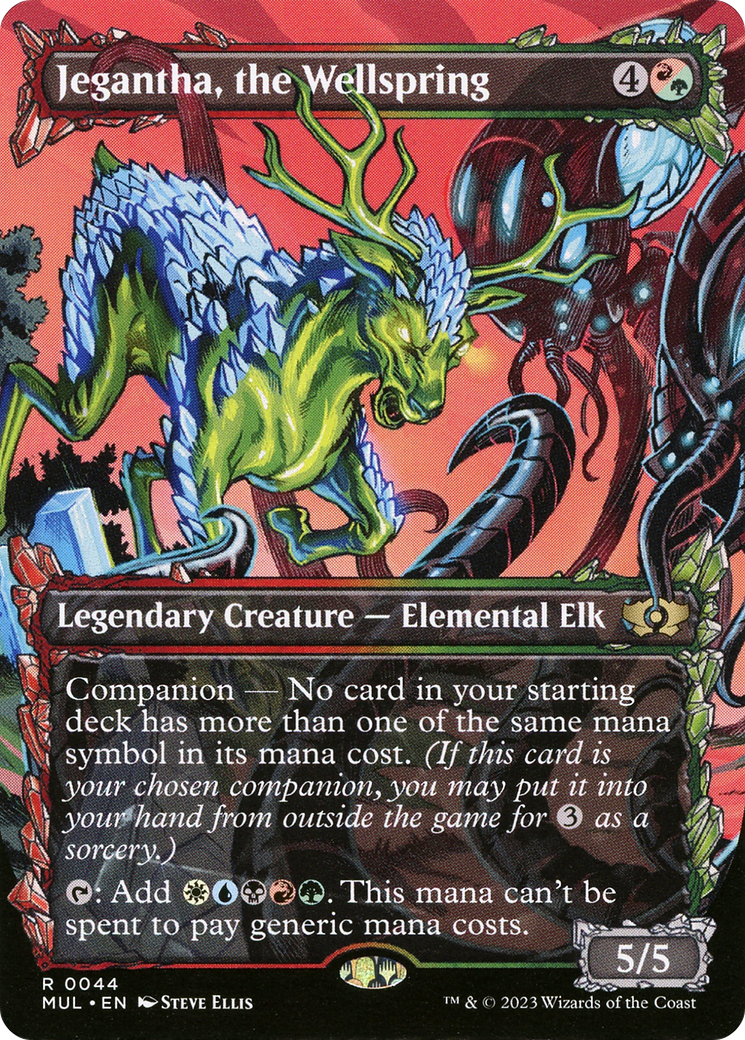 Jegantha, the Wellspring (MUL-044)  - Multiverse Legends: (Showcase) (Borderless)