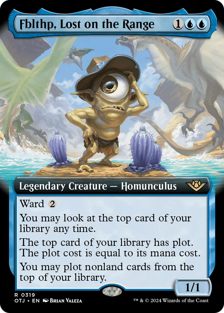 Fblthp, Lost on the Range (Extended Art) (OTJ-319)  Foil - Outlaws of Thunder Junction: (Extended Art)