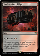 Shadowblood Ridge (Surge Foil) (WHO-894)  Foil - Doctor Who