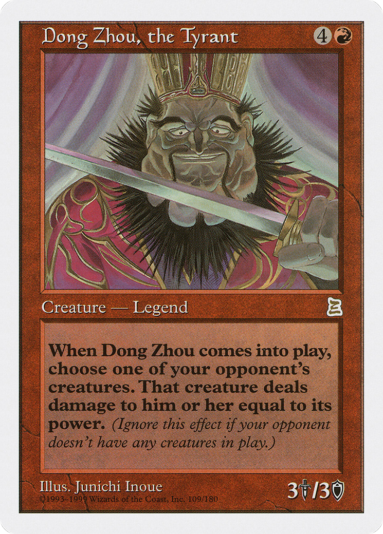 Dong Zhou, the Tyrant (PTK-109)  - Portal Three Kingdoms