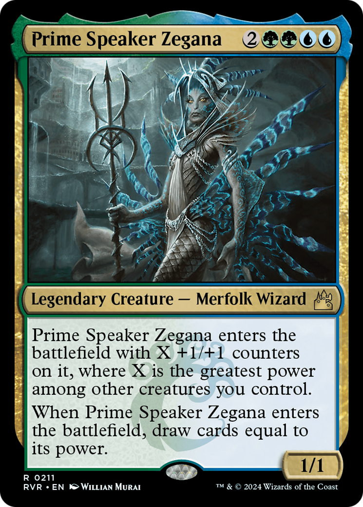 Prime Speaker Zegana (RVR-211)  Foil - Ravnica Remastered