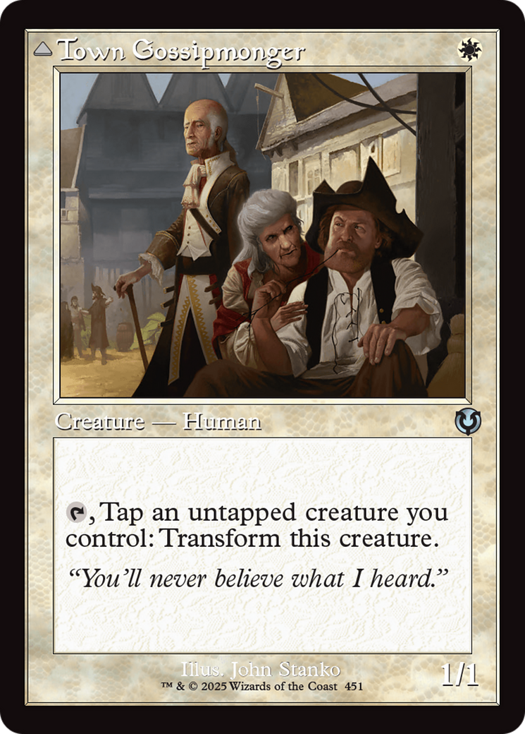 Town Gossipmonger (Retro Frame) (INR-451) - Innistrad Remastered Foil