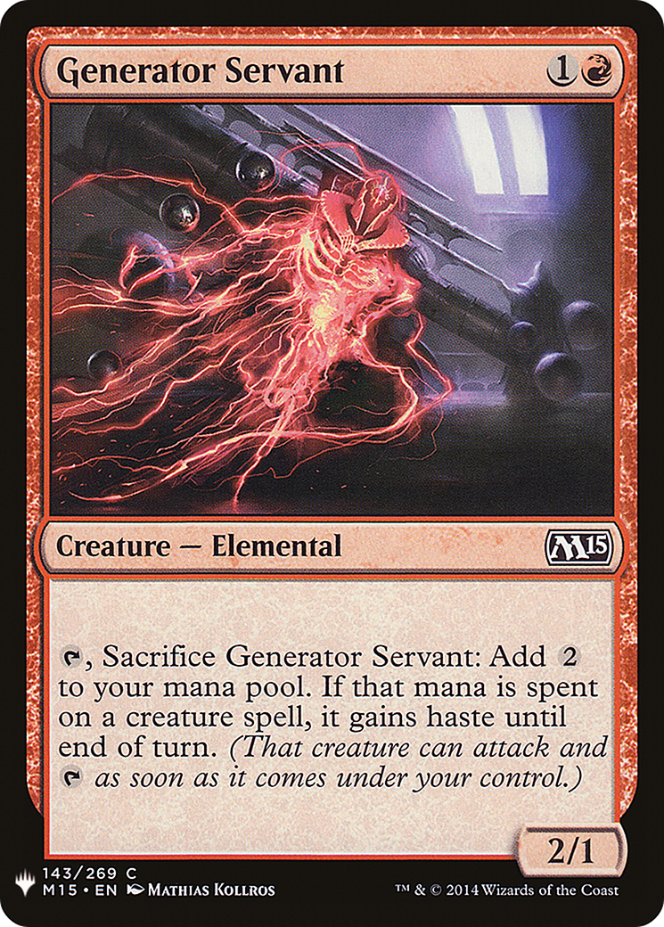 Generator Servant (LIST-M15-143)  - The List
