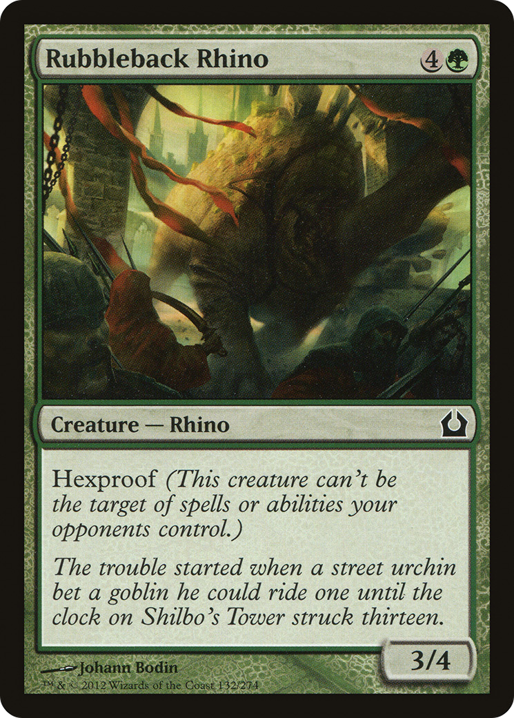 Rubbleback Rhino (RTR-132)  - Return to Ravnica