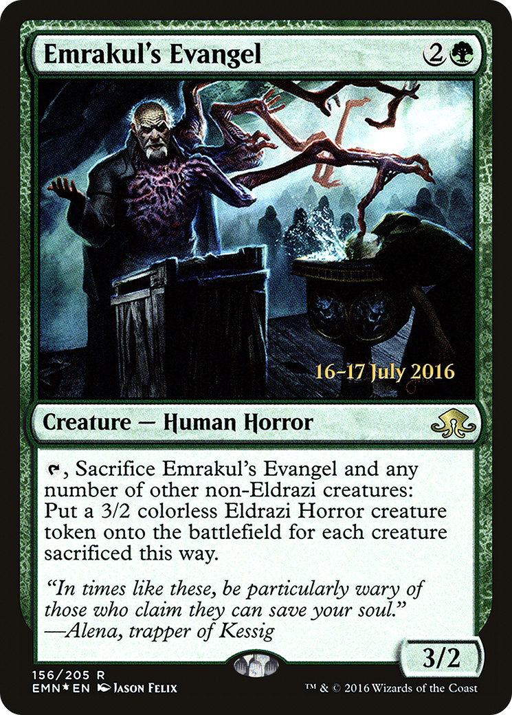 Emrakul's Evangel (PRE-156)  Foil - Eldritch Moon Promos