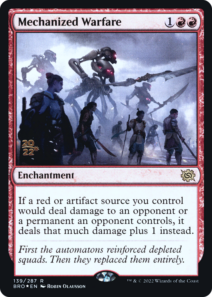 Mechanized Warfare (PRE-139)  Foil - The Brothers' War Promos