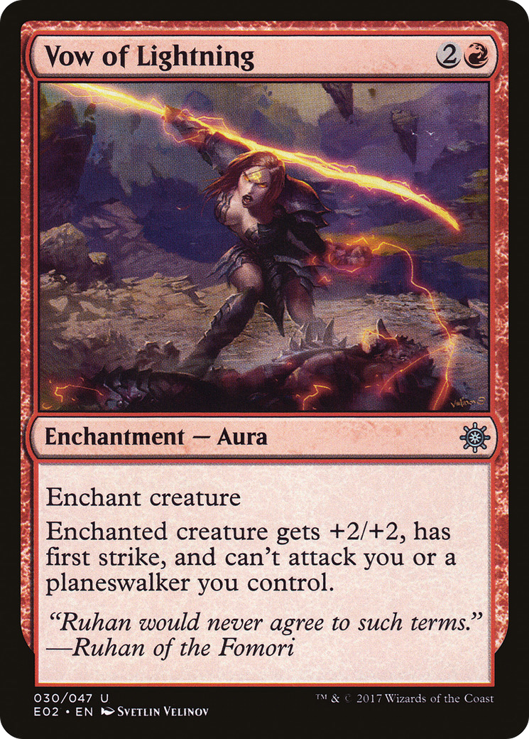 Vow of Lightning (E02-030)  - Explorers of Ixalan