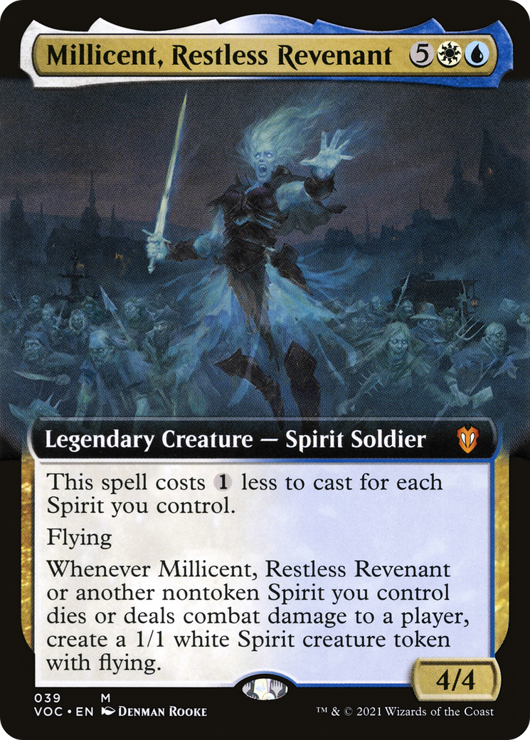 Millicent, Restless Revenant (Extended Art) (VOC-039)  - Crimson Vow Commander: (Extended Art)