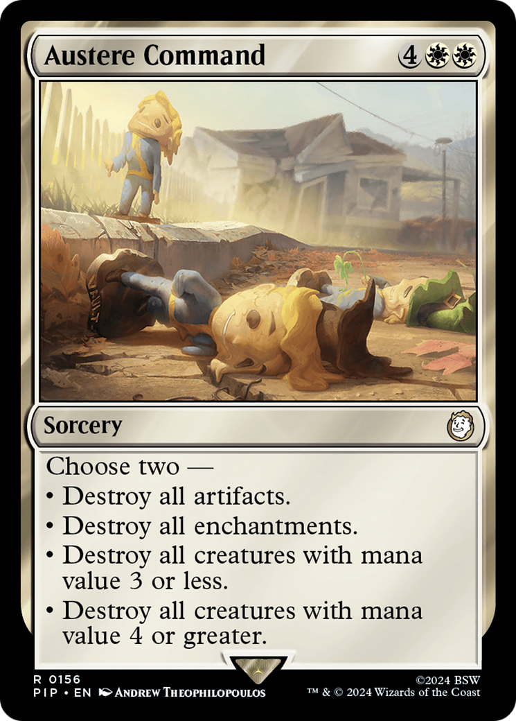 Austere Command (PIP-156)  Foil - Fallout