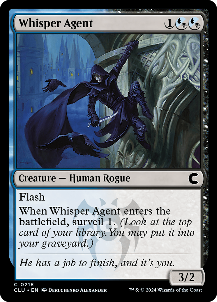Whisper Agent (CLU-218)  - Ravnica: Clue Edition