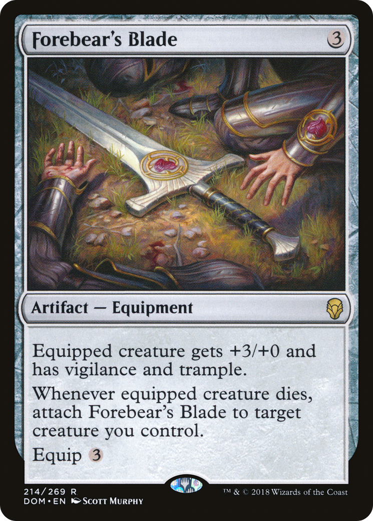 Forebear's Blade (DOM-214)  Foil - Dominaria
